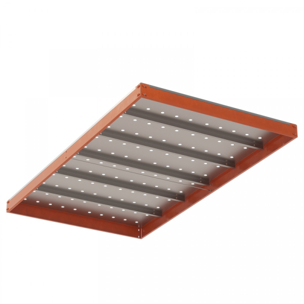 Ярус стеллажа Профи Т, металлический перфорированный настил с усилением (1845х500 мм)