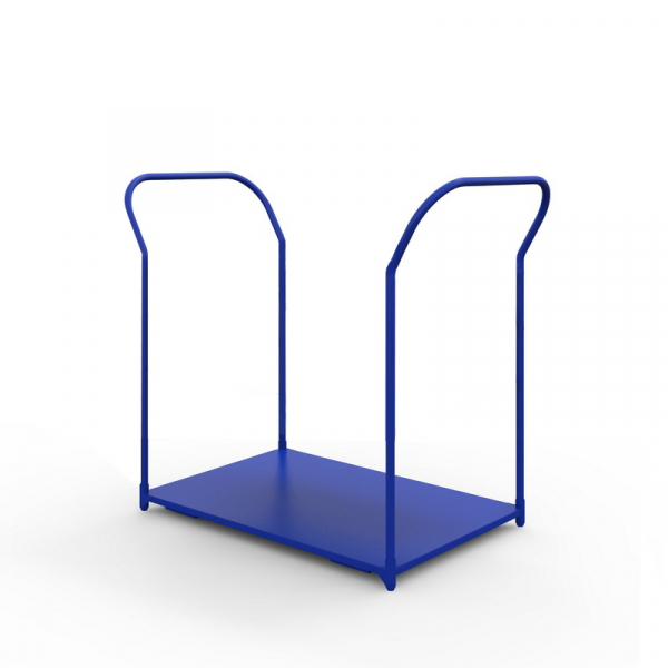 Тележка платформенная с двумя ручками ТЯ 1 основание (500х800) 125 черная резина