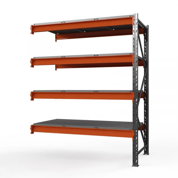 Секция приставная стеллажа металлического ОПТИМА, 3000х1530х785 мм. Полки: 4 шт. метал.