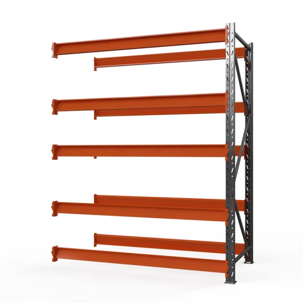 Секция приставная стеллажа металлического ОПТИМА, 3500х1250х785 мм. Полки: 5 шт. без настила