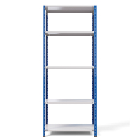 Стеллаж металлический ТС Лайт, синие стойки, 2500x1000x600 мм. Полки: 5 шт. металл (ТС 220100605с) HV Market
