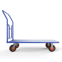 Тележка платформенная ТПТ 600х1000 (г/п 500 кг.) 160 литая протекторная резина HV Market