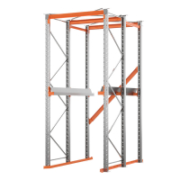 Стеллаж набивной паллетный (3000х1580х1800 мм), 1 линия, 2 яруса HV Market