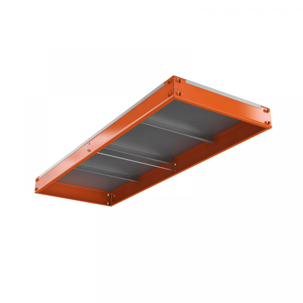 Ярус стеллажа Профи Т, металлический сплошной настил с усилением (1240х770 мм)