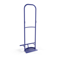 Тележка для перевозки одного пропанового баллона ПР 1 г/п 100 кг. без колес HV Market