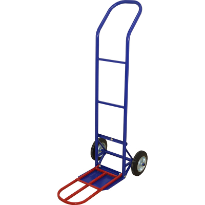 Тележка грузовая двухколесная с откидной полкой КГ 150 П г/п 150 кг. колеса литые 200 мм. HV Market