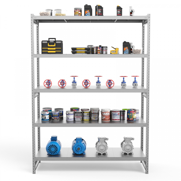 Стеллаж грузовой СГ Ультра (3000х1800х800) 5 ярусов, цинк