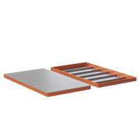 Ярус стеллажа Профи Т, металлический сплошной настил с усилением (1845х455 мм) HV Market