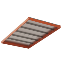 Ярус стеллажа Профи Т, металлический сплошной настил с усилением (1845х455 мм) HV Market