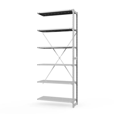 Приставная секция ТСУ Стеллаж (2500х1060х600) 6 полок HV Market