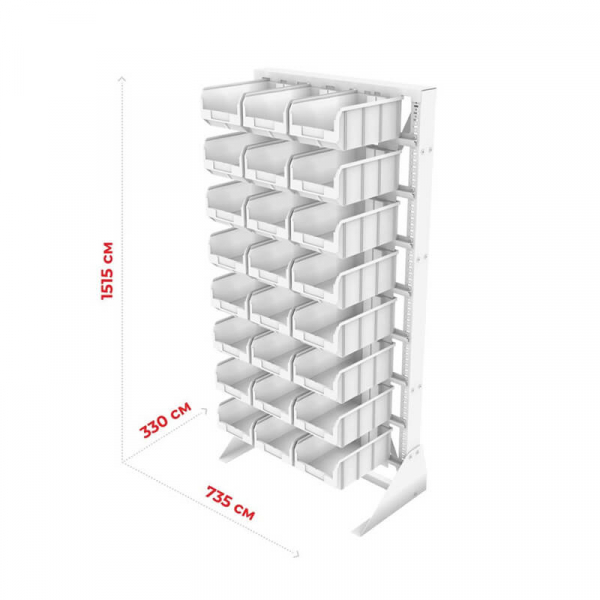 Стойка 735х1500 односторонняя А1-00-00-08  (зеленый) HV Market