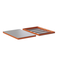 Ярус стеллажа Профи Т, металлический сплошной настил (1540х655 мм) HV Market