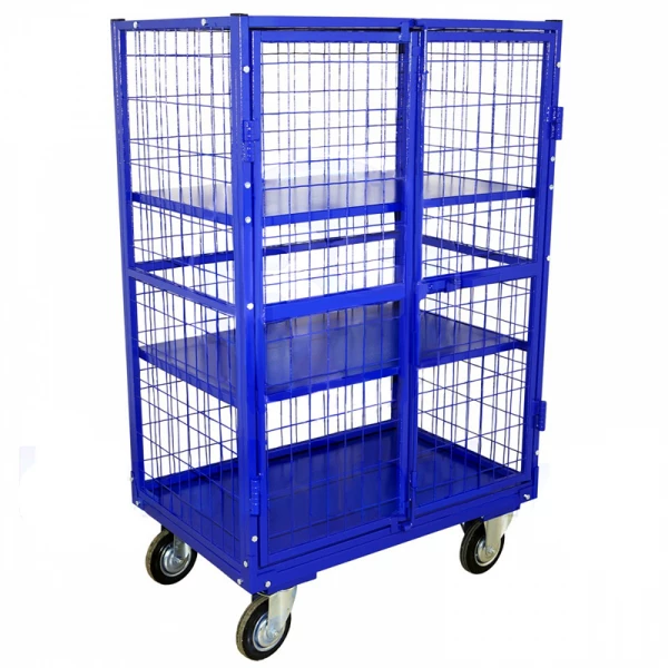 Шкаф сетчатый металлический ШСМ 6 (800х1200х1500) г/п 300 кг.125 черная резина HV Market