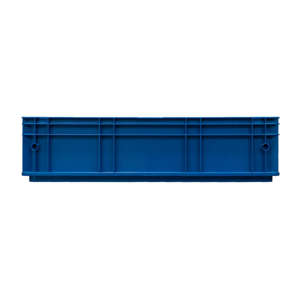 Пластиковый контейнер KLT 6147 универсальный синий, стенки сплошные, дно с отверстиями,  594х396х148 мм HV Market