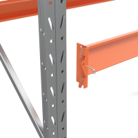 Две секции стеллажа металлического паллетного 3500х2700х1100 мм (70.1.5). Ярусы: пол+2 HV Market