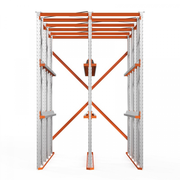 Стеллаж набивной паллетный (4500х3060х6000 мм), 2 линии, 3 яруса HV Market