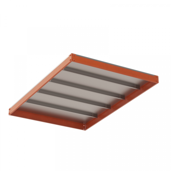 Ярус стеллажа Профи Т, металлический сплошной настил (1540х1005 мм) HV Market