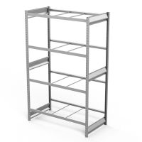 Стеллаж грузовой СГ Ультра (2500х1500х800) 4 яруса, без настила, для шин, дисков, колес HV Market