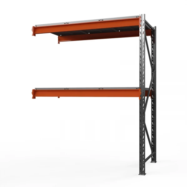 Секция приставная стеллажа металлического ОПТИМА, 2000х2500х785 мм. Полки: 2 шт. метал. HV Market