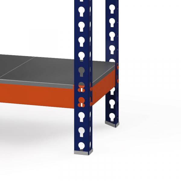 Стеллаж Профи Т (2500/1540/455), 4 яруса металл оц.