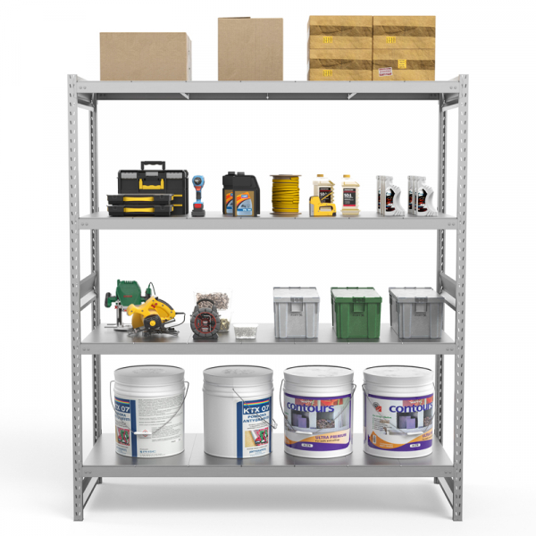 Стеллаж грузовой СГ Ультра (2000х1800х500) 4 яруса, цинк HV Market