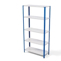 Стеллаж металлический ТС Лайт, синие стойки, 2200x1000x300 мм. Полки: 5 шт. металл (ТС 220100305с) HV Market