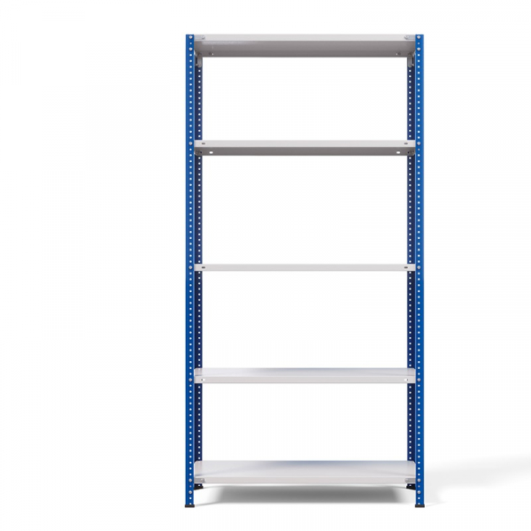 Стеллаж металлический ТС Лайт, синие стойки, 2200x1000x300 мм. Полки: 5 шт. металл (ТС 220100305с) HV Market