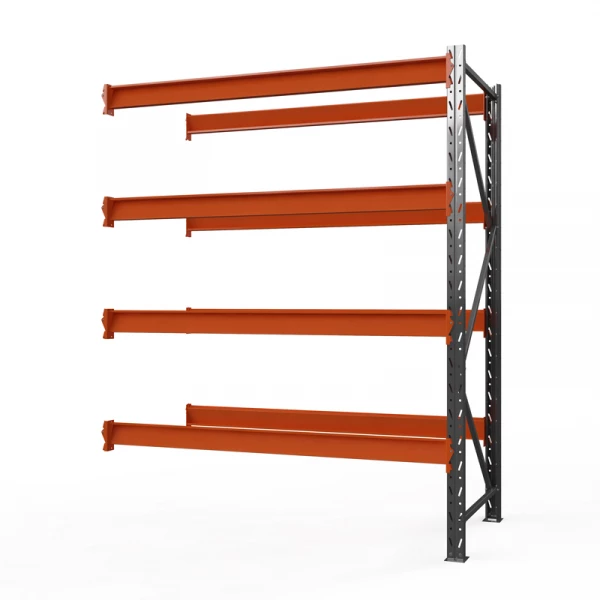 Секция приставная стеллажа металлического ОПТИМА, 3000х2500х785 мм. Полки: 4 шт. без настила