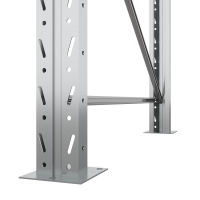 Две секции стеллажа металлического паллетного 2500х1800х1100 мм. Ярусы: пол+2 HV Market