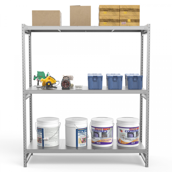 Стеллаж грузовой СГ Ультра (2000х2100х600) 3 яруса, цинк HV Market