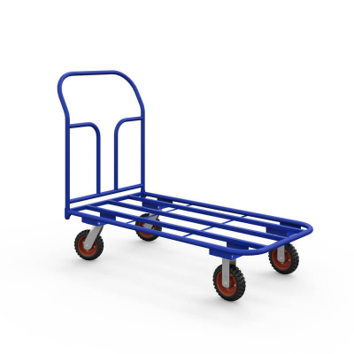 Тележка платформенная каркасная ТК 7 (800х1400) г/п 500 кг.200 литая протекторная резина HV Market