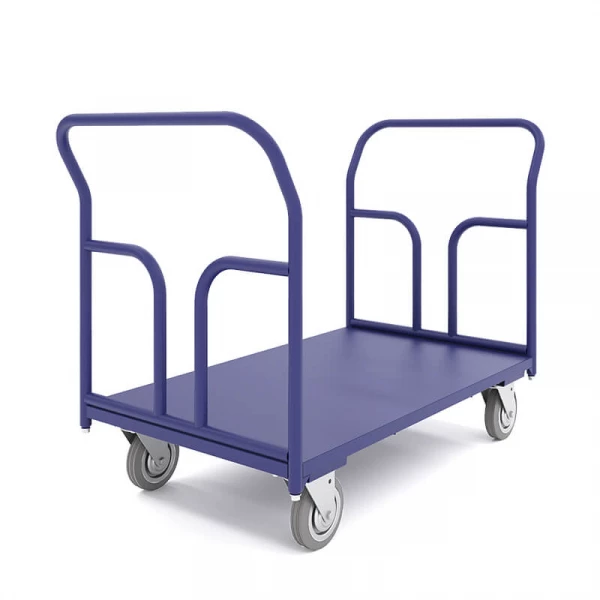 Тележка платформенная с двумя ручками ТПД 9 (500х1000) г/п300кг.125 серая резина HV Market