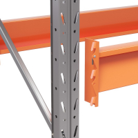Две секции стеллажа металлического паллетного 3500х1800х1100 мм (85.1.5). Ярусы: пол+2 HV Market