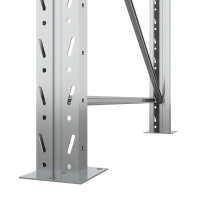 Стеллаж двойной глубины 5000х2700х1100 мм. Уровни хранения: пол+3 (1800 кг на ярус) HV Market