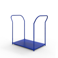 Тележка платформенная с двумя ручками ТЯ 6 основание (800х1200) 125 черная резина HV Market