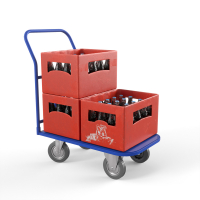 Тележка платформенная ТПТ (г/п 400 кг, 900x600 мм, колеса серая резина 160 мм) HV Market