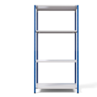Стеллаж металлический ТС Лайт, синие стойки, 2200x1000x600 мм. Полки: 4 шт. металл (ТС 220100604с) HV Market