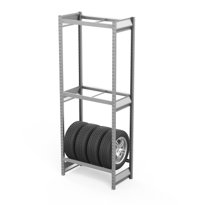Стеллаж грузовой СГ Ультра (2500х900х500) 3 яруса, без настила, для шин, дисков, колес HV Market