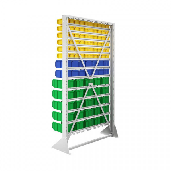 Стойка 1150х2000 односторонняя В1-06-02-05  (желтый/синий/зеленый) HV Market