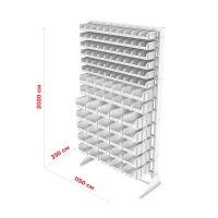 Стойка 1150х2000 односторонняя В1-06-02-05  (желтый/синий/зеленый) HV Market