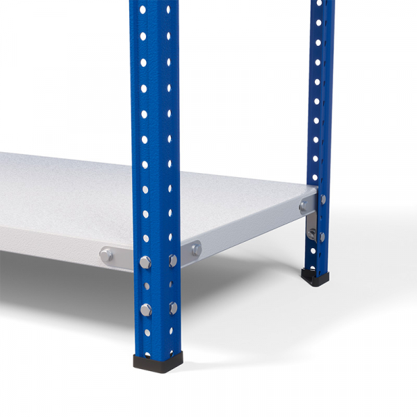 Стеллаж металлический ТС Лайт, синие стойки, 2500x1000x300 мм. Полки: 4 шт. металл (ТС 220100304с) HV Market