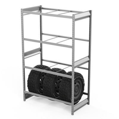 Стеллаж грузовой СГ Ультра (2500х1200х600) 4 яруса, без настила, для шин, дисков, колес HV Market