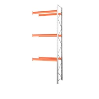 Секция приставная стеллажа металлического паллетного 4500х1800х1100 мм (85.1.5). Ярусы: пол+3 HV Market