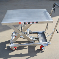 Гидравлический подъемный стол передвижной из нержавеющей стали OXLIFT OXF50-STEEL 900 мм 500 кг HV Market