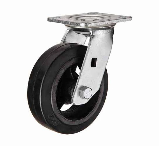 Колесо большегрузное поворотное обрезиненное SCD 80 ⌀ 200