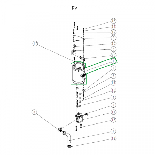 Электродвигатель масляного насоса для ричтрака RV (48V)