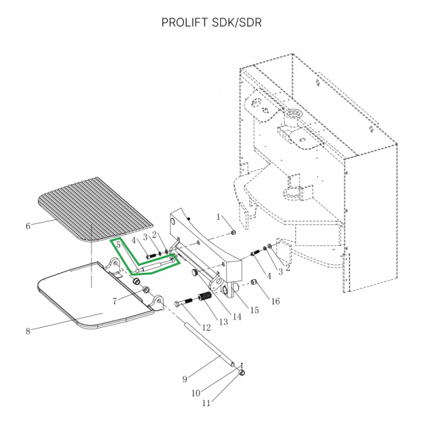 Амортизатор платформы оператора для штабелеров SDK, для тележек SK20 HV Market