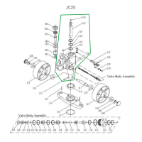 Гидроузел в сборе для гидравлических тележек DF25 HV Market