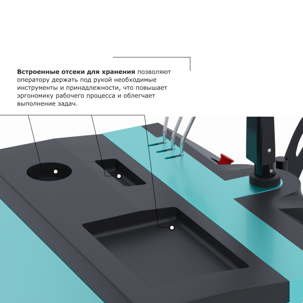 Штабелер с выдвижной мачтой (мини-ричтрак) PROLIFT PRO MRV 1535 li-ion HV Market